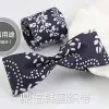 4cm tie-dyed navy blue fabric floral woven ribbon, DIY handmade bow ribbon for clothing accessories Application Scenario